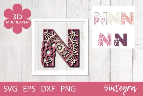 3D Floral Letter N Mandala Layer SVG: A Designer’s Review for Real Client Projects