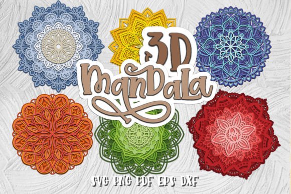 3D Mandala Bundle: Layered SVG Designs for Creative Sellers