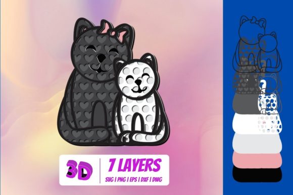 3D Mothers Day Cat SVG: A Brand Designer’s Review of This Shape-Based Visual Asset