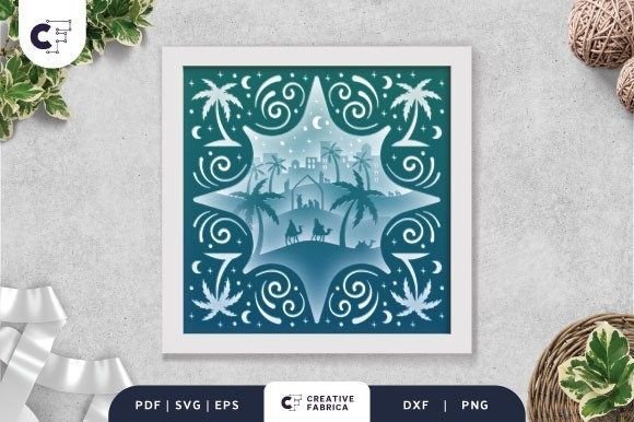 3D Shadow Box Nativity Scene in Desert β Christmas SVG Review for Sellers