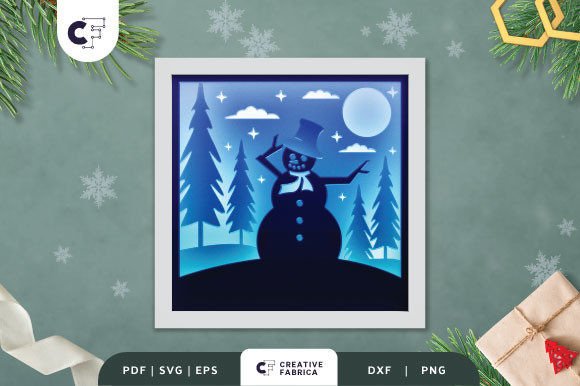 3D SVG Snowman for Christmas: A Festive Digital Design Asset
