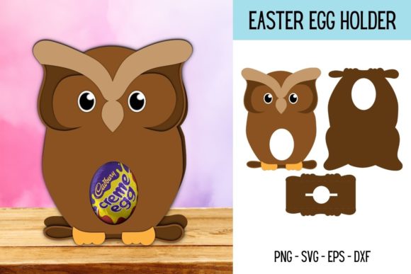 h1Owl Egg Holder 3D SVG for Creative Product Designers/h1