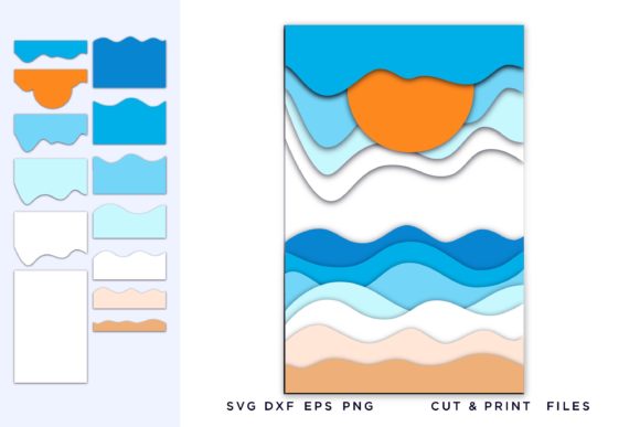 h1Waves, Ocean, Landscape Svg 3d Embroidery Design Review/h1
