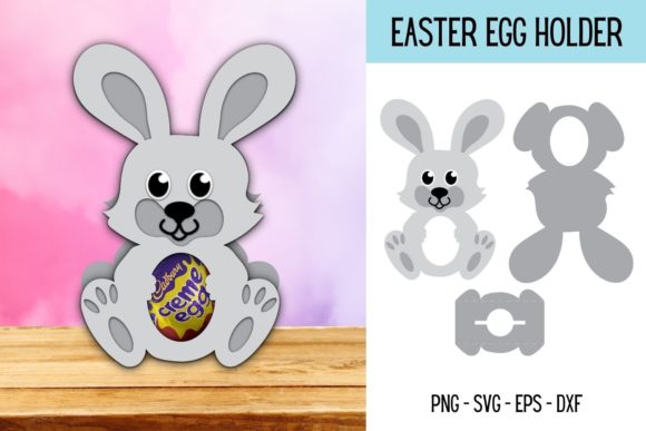 Hare Egg Holder SVG: A 3D Easter Shape for Crafters & Etsy Sellers
