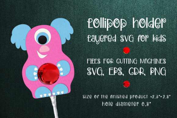 One Eyed Monster Lollipop Holder SVG Review