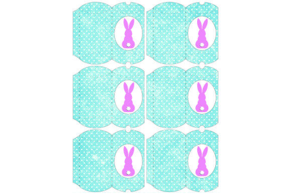 Pillow Boxes Bunny D.28: 3D SVG Gift Boxes for Playful Branding