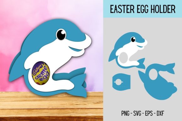 Refreshing Visual Energy with Dolphin Egg Holder SVG: A 3D SVG for Lifestyle and Editorial Design