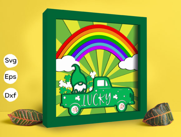 St Patrick's Day Papercut Light Box: 3D SVG Shadow Box for Crafters & Etsy Sellers
